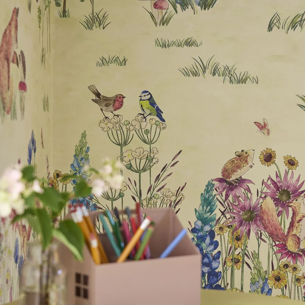 0231POSPRIN - Potter's Woodland Wallpaper Mural - Spring - Little Greene