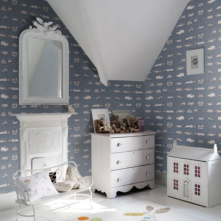 0231RTJUNIP - Road Trip Wallpaper - Juniper Ash - Little Greene