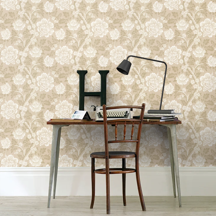 0247GUMUDAN - Gustav Wallpaper - Beige - Little Greene