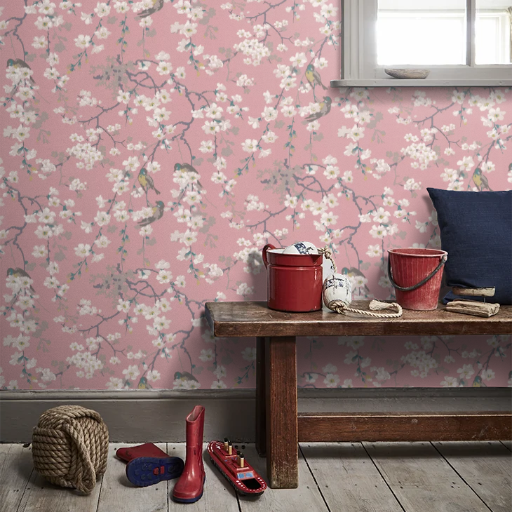 0260MAORIEN - Massingberd Blossom Wallpaper - Oriental - Little Greene