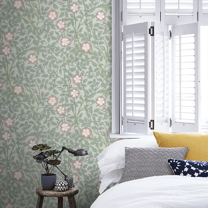 0263BRSALIX - Briar Rose Wallpaper - Salix - Little Greene