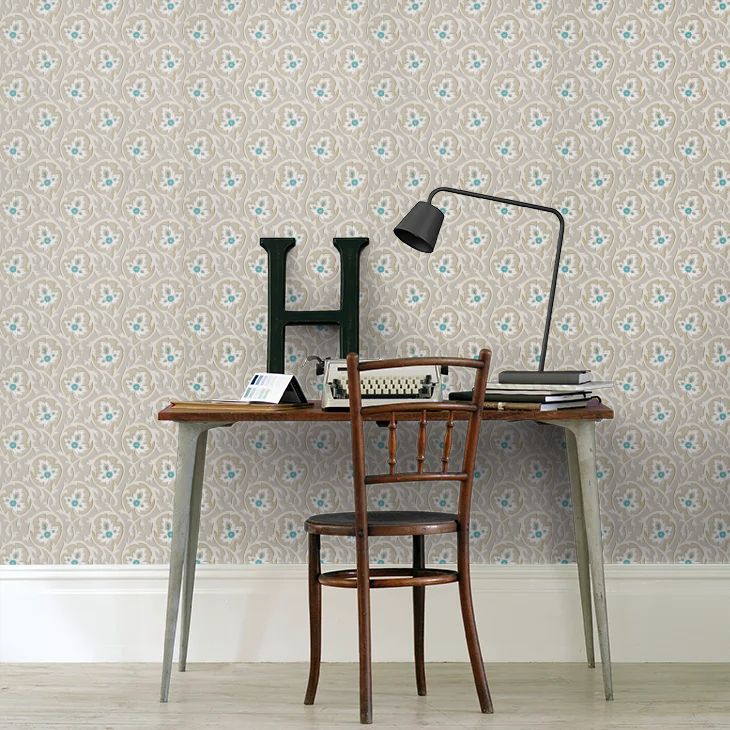 0263HOCOOLA - Hoja Wallpaper - Cool Arbour - Little Greene