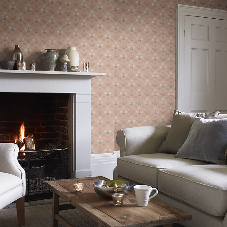 0267BUMASQU - Burges Butterfly Wallpaper - Masquerade - Little Greene