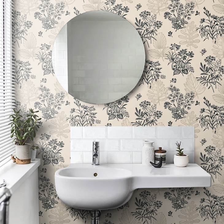 0271NRCOUTO - Norcombe Wallpaper - Couture - Little Greene
