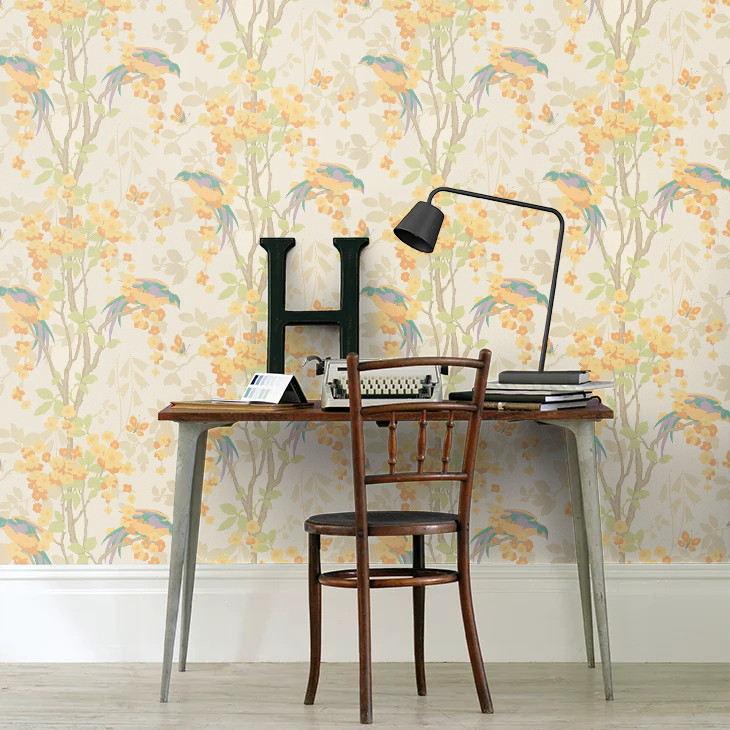 0291LONOUVE - Loriini Wallpaper - Nouveau - Little Greene