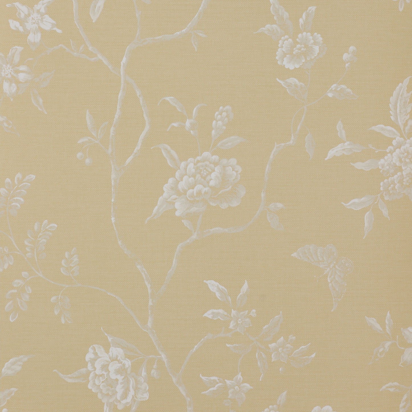 Swedish Tree Wallpaper - Yellow - 07165/01