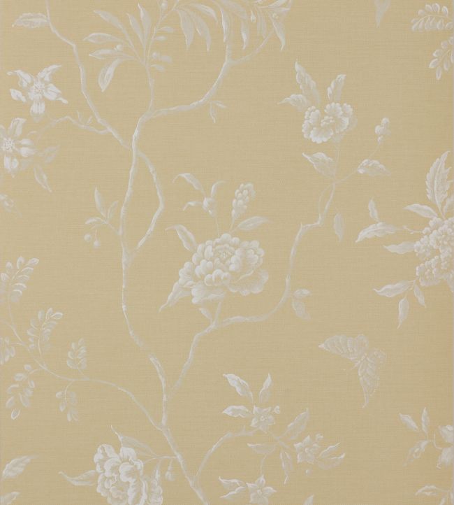 07165/01 - Swedish Tree Wallpaper - Yellow - Colefax & Fowler