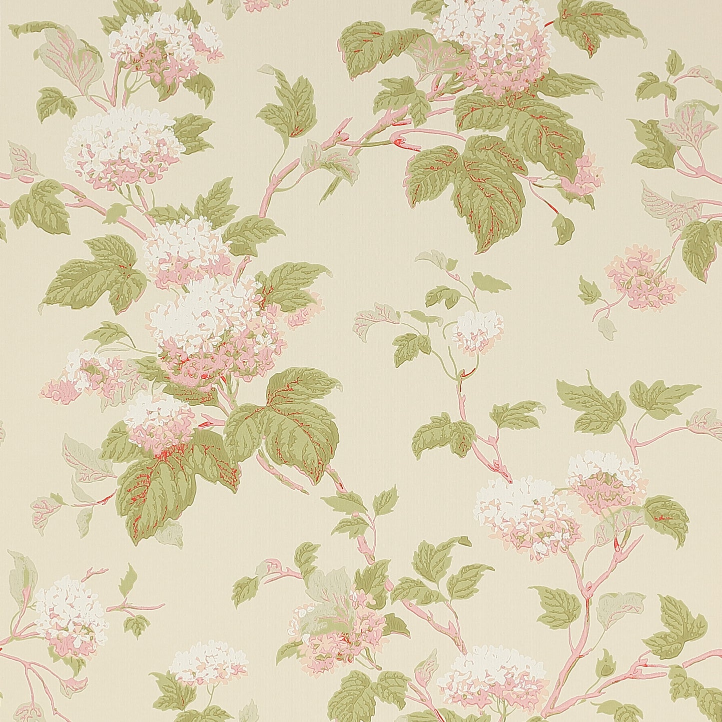 Chantilly Wallpaper - Pink/Green - 07816/08