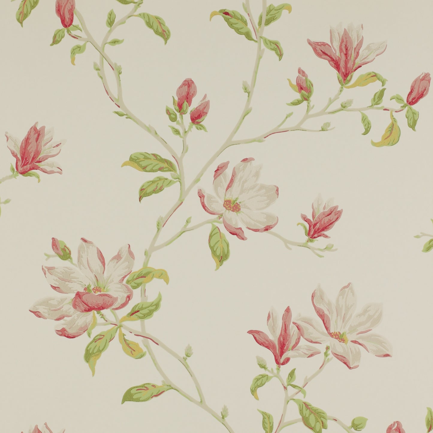 Marchwood Wallpaper - Pink/Green - 07976/01