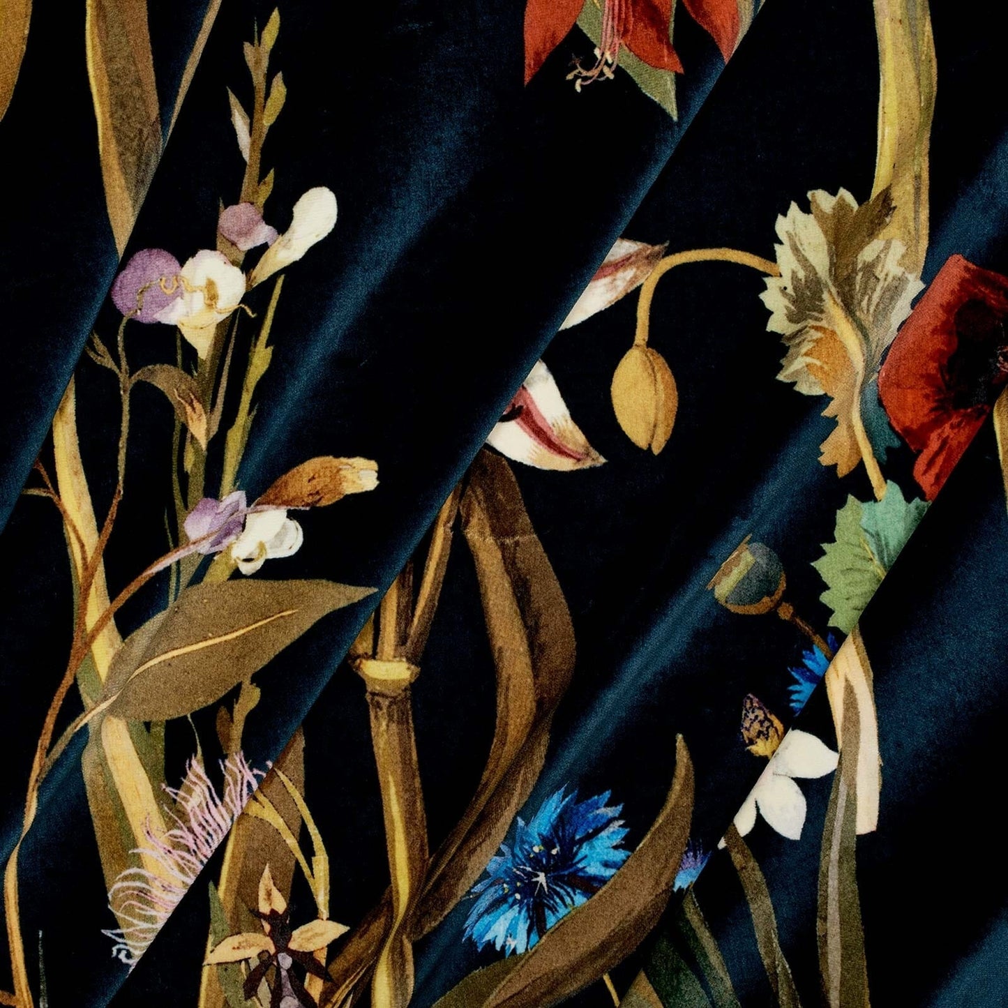 Flora Delanica Velvet Fabric