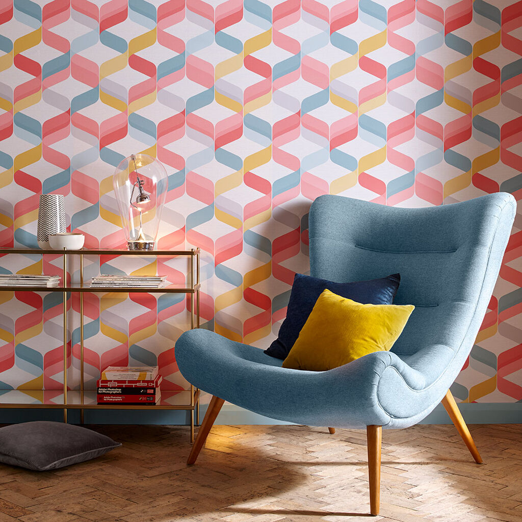 104814 - Retro Wallpaper - Brights - Graham & Brown