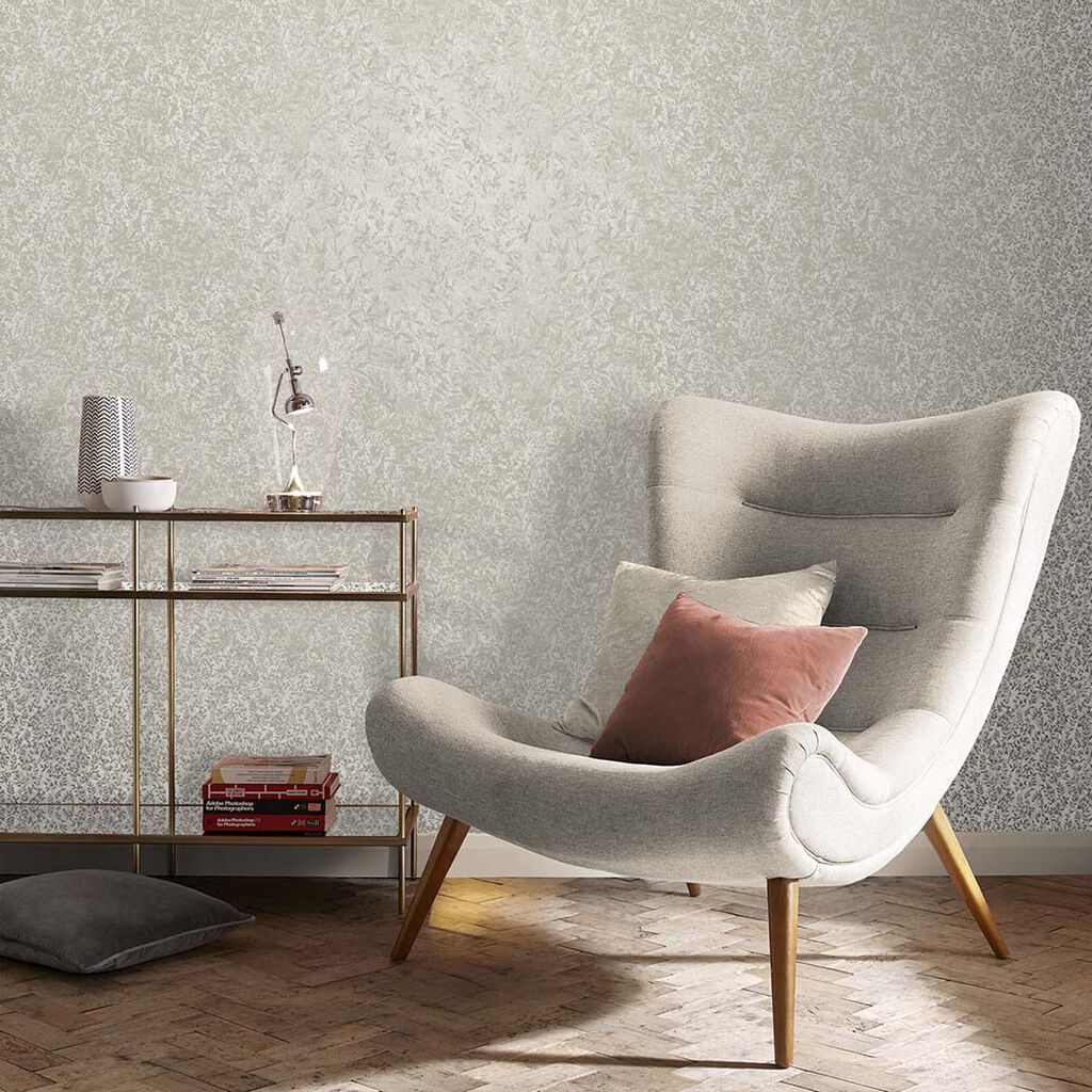 105115 - Botany Wallpaper - Soft Gold - Graham & Brown