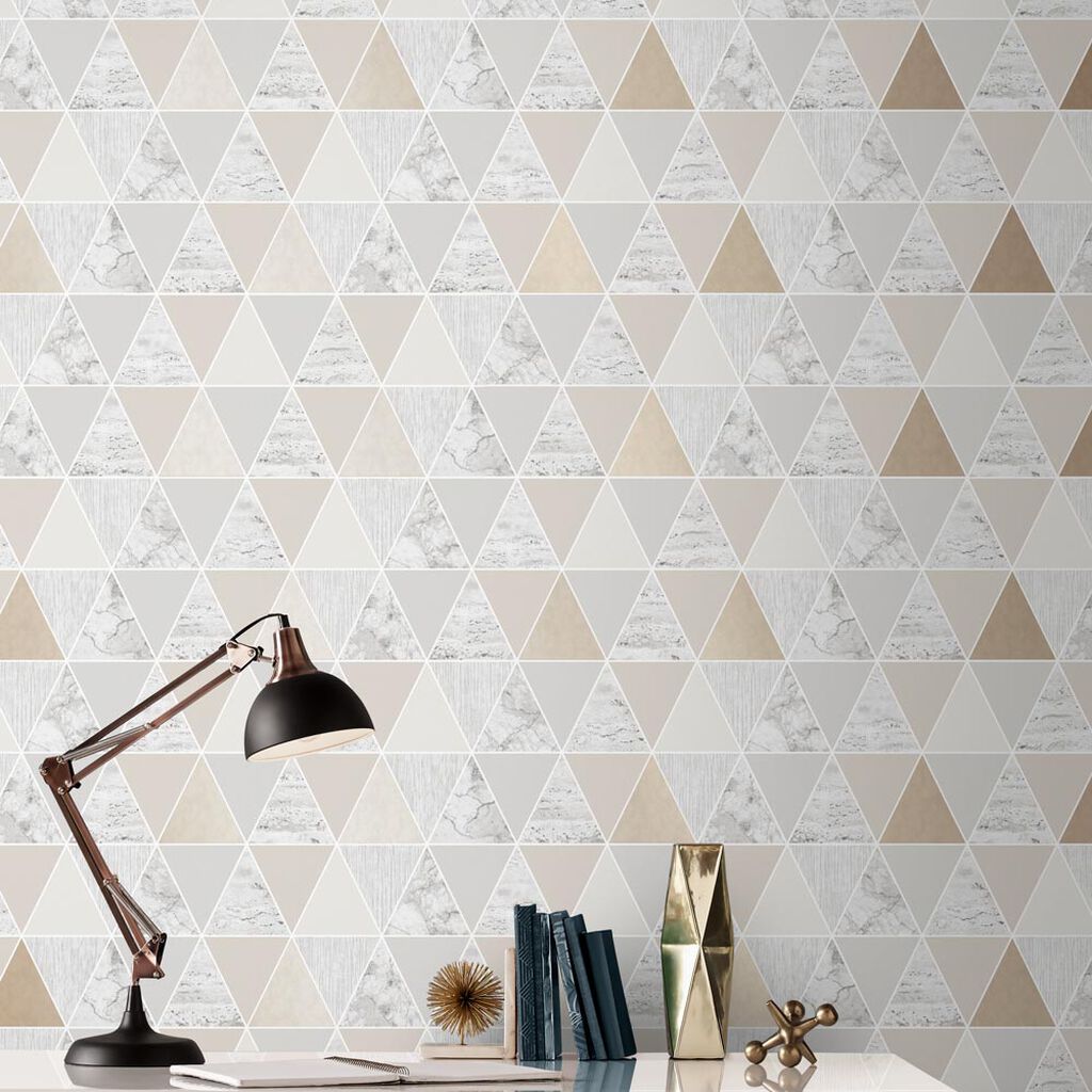 105908 - Reflections Wallpaper - Natural - Graham & Brown