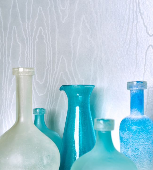Watered Silk Wallpaper - Mica Cream - 106/1010