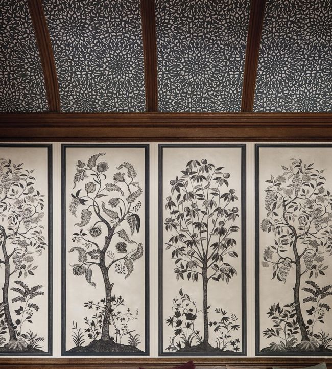 Medina Wallpaper - Metallic Gilver & Parchment - 113/7017