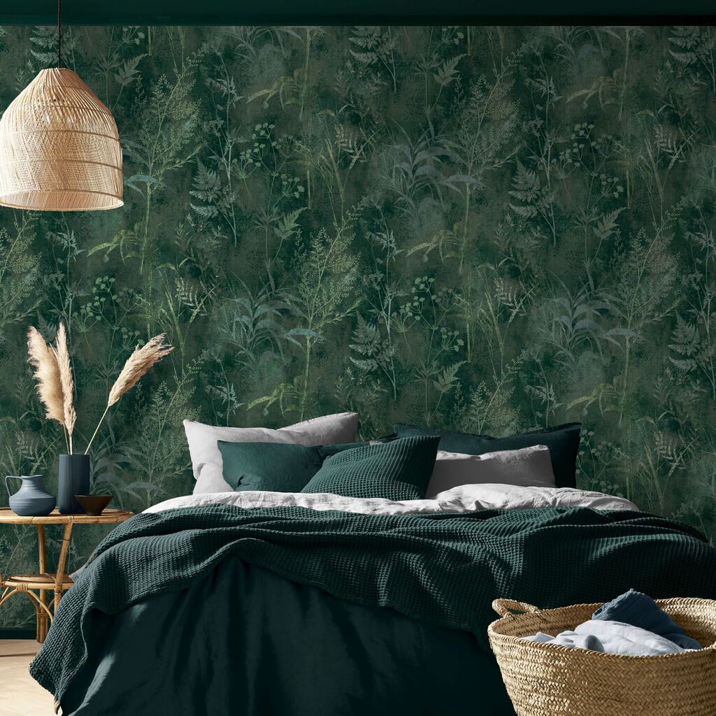 115042 - Restore Wallpaper - Emerald - Graham & Brown