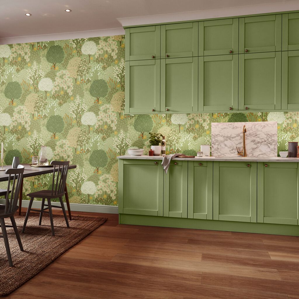 115058 - Fable Wallpaper - Sage - Graham & Brown