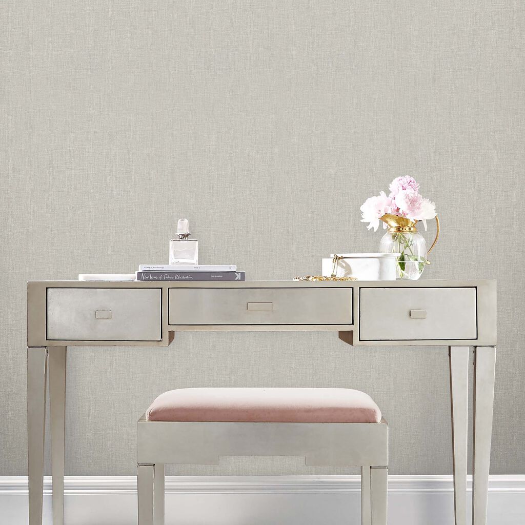 115237 - Cambric Wallpaper - Ecru - Graham & Brown