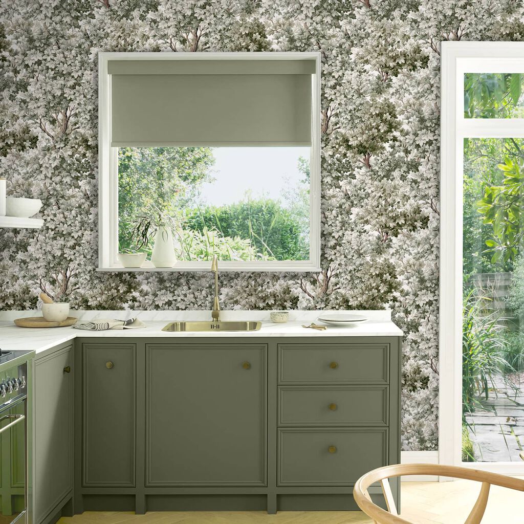 119662 - Coppice Wallpaper - Sage - Graham & Brown