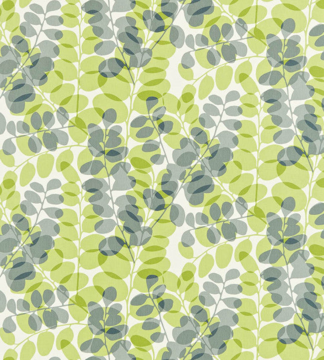 Lunaria Fabric - Chalk / Leaf / Gull