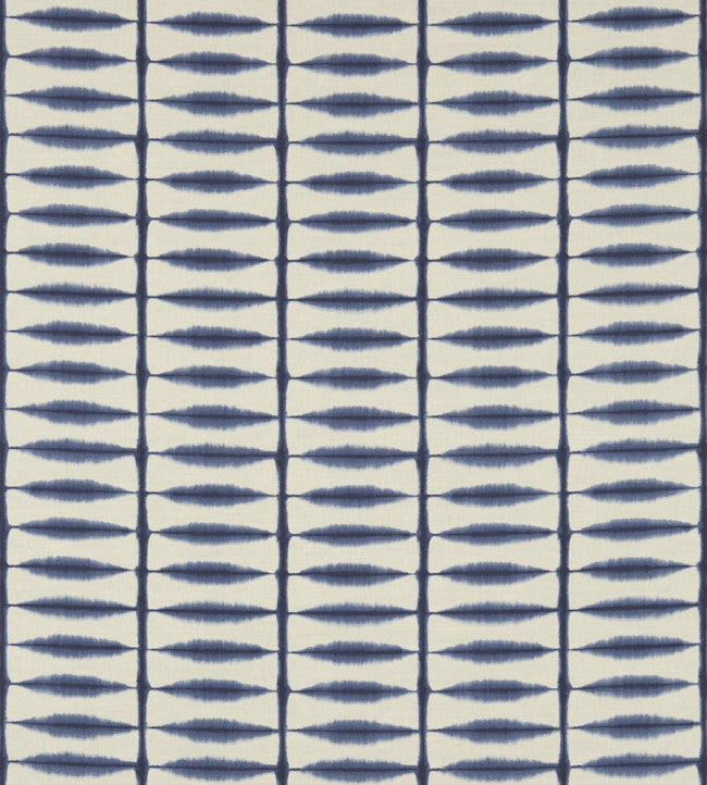 Shibori Fabric - Indigo / Linen