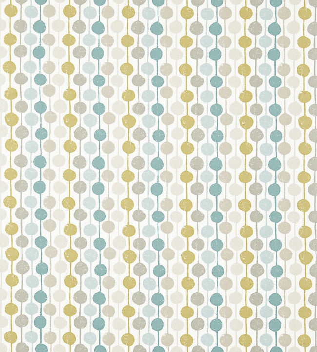 Taimi Fabric - Seaglass / Chalk / Honey