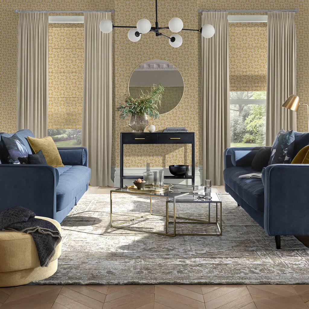 120638 - Hopwood Cottage Wallpaper - Ochre - Graham & Brown