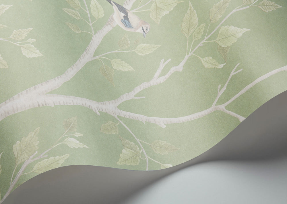 Seasonal Woods Wallpaper - Jade - 120/6021