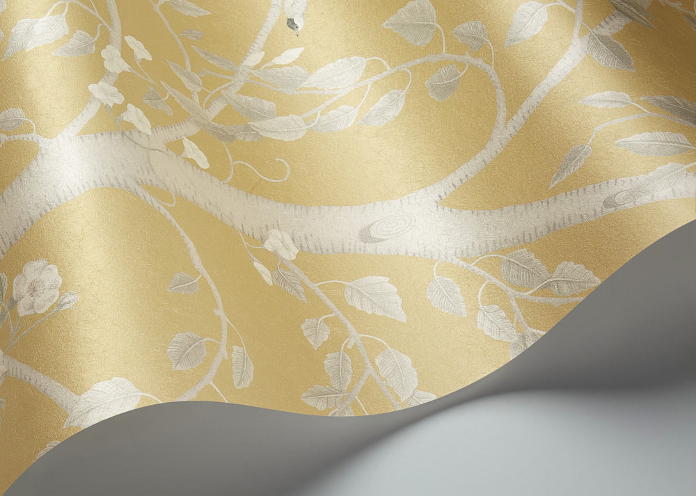 Seasonal Woods Wallpaper - Gold Pearl - 120/6024