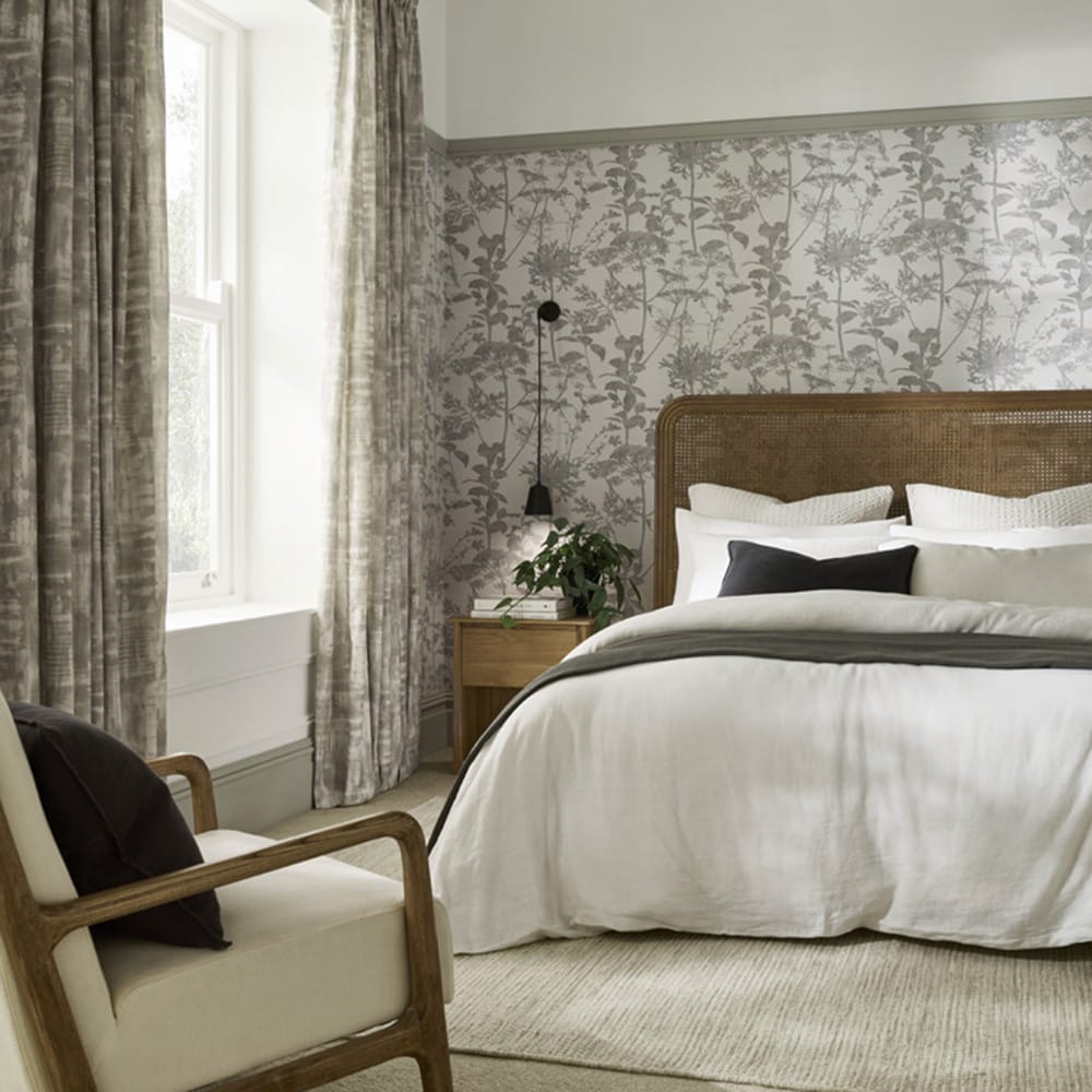 121430 - Esther Wallpaper - Stone - Graham & Brown