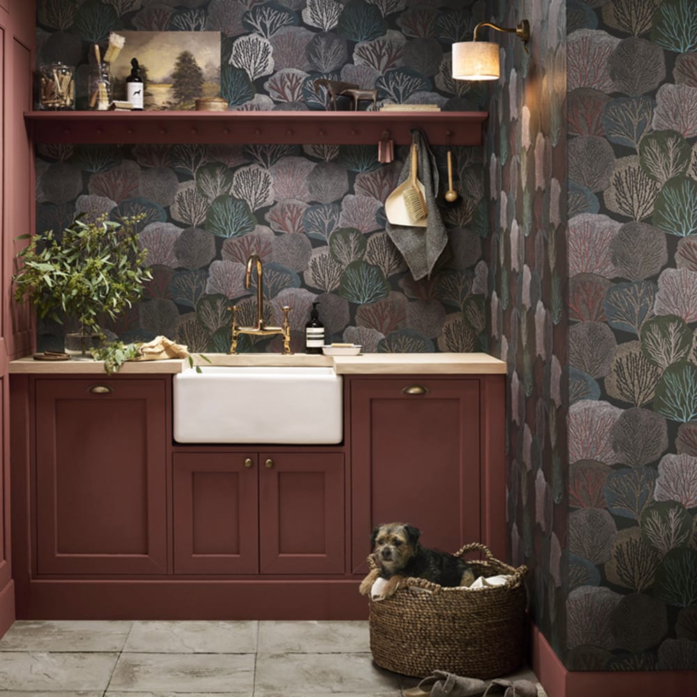 121444 - Twyla Wallpaper - Nocturne - Graham & Brown