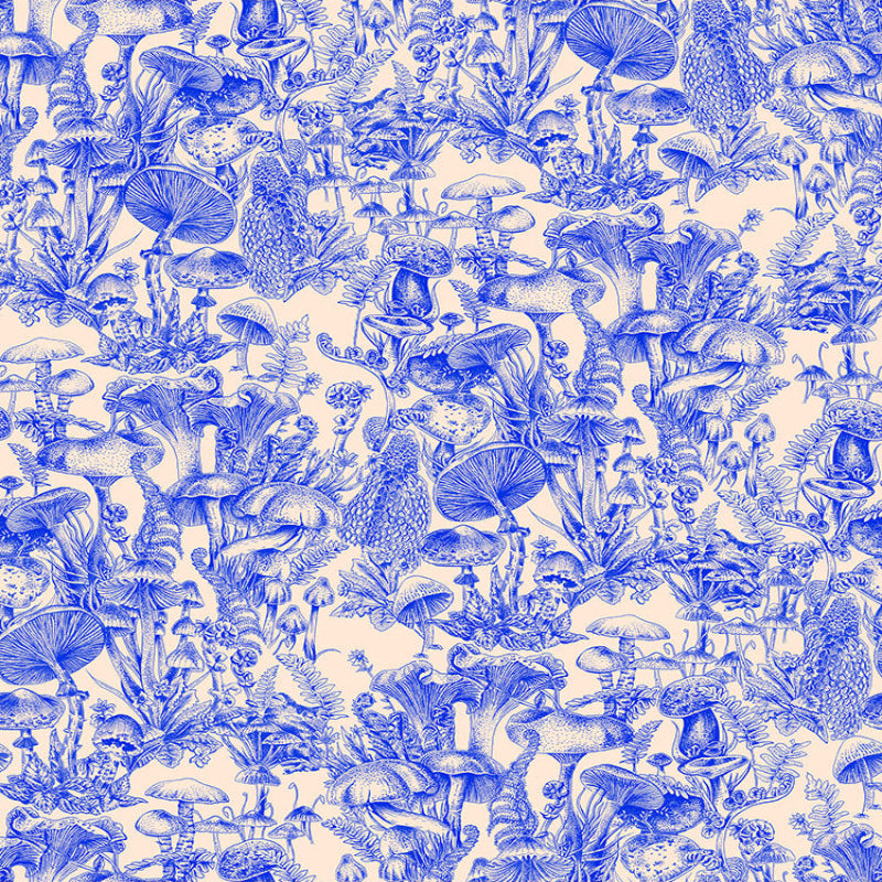 Fungi Forest Wallpaper - Navy - 122/1002