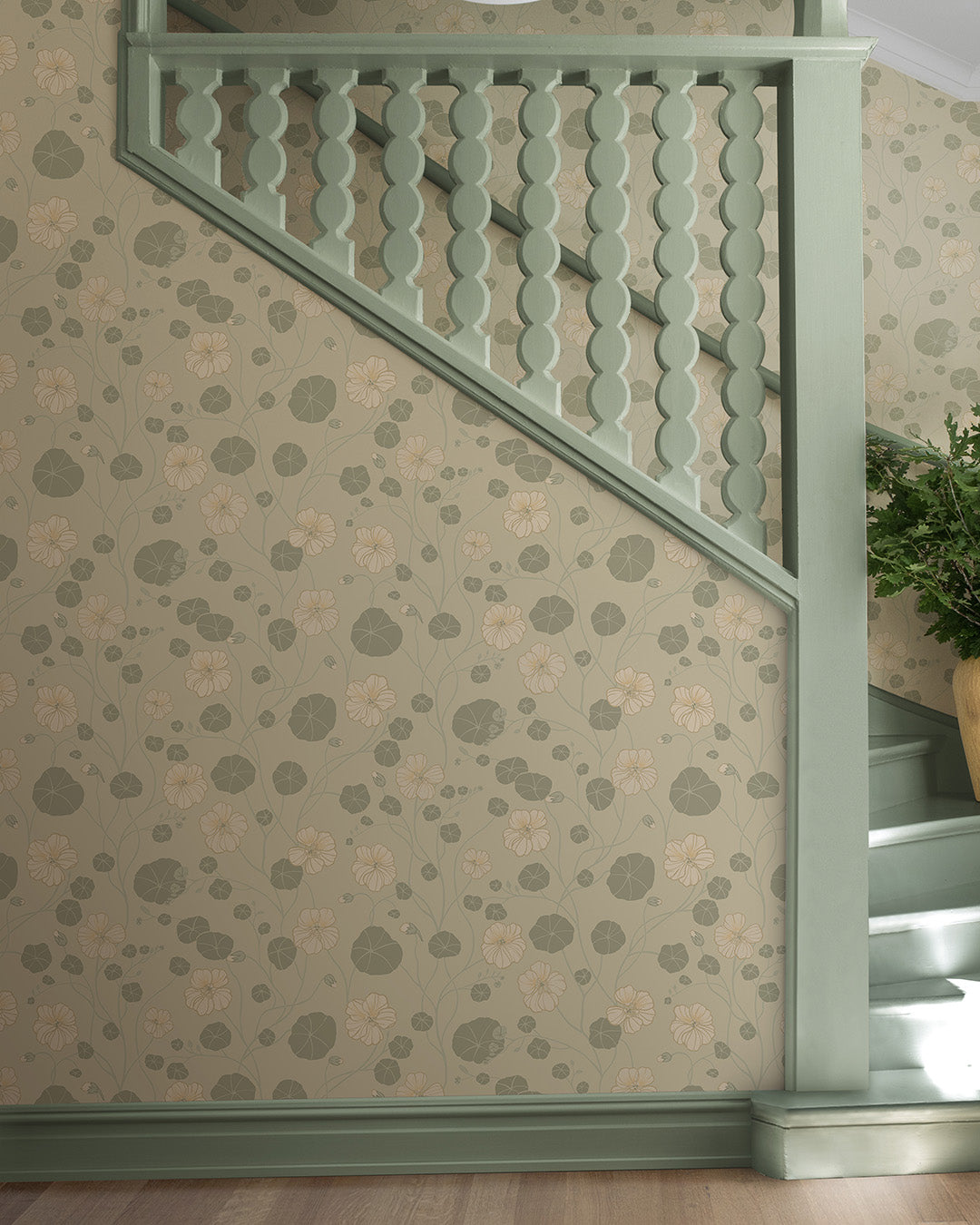 12302 - Krasseslinga Wallpaper - Beige / Cream - Midbec