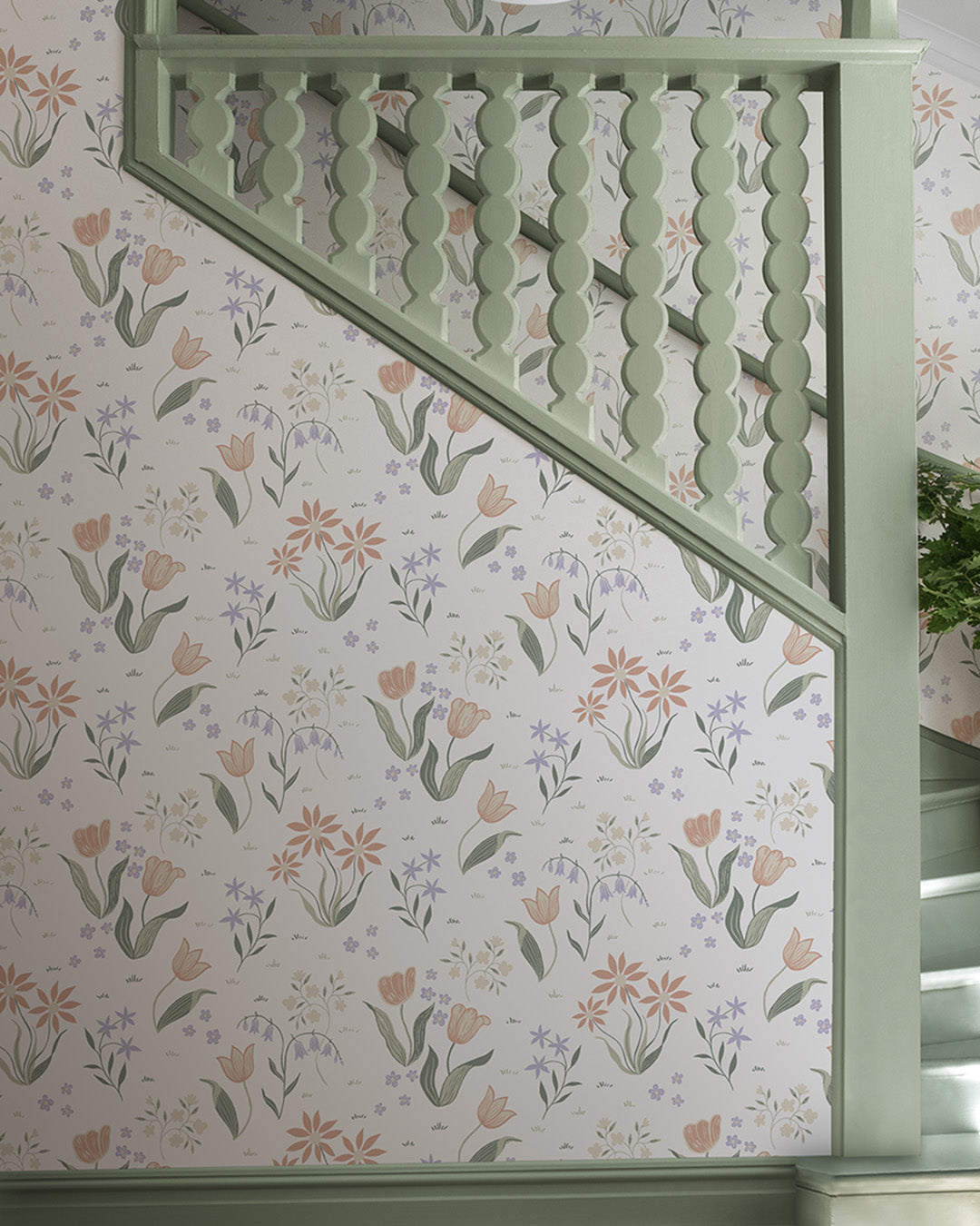 12316 - Tulpandans Wallpaper - White - Midbec