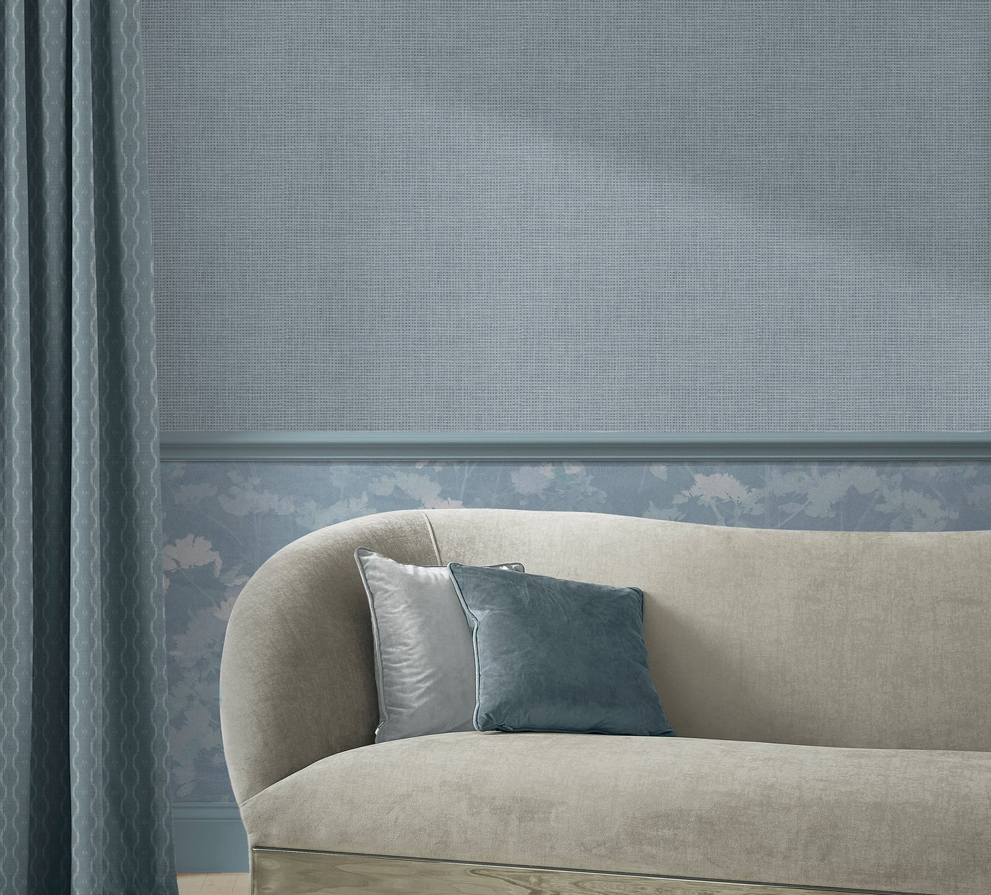 124098 - Rustic Weft Wallpaper - Breathe - Graham & Brown