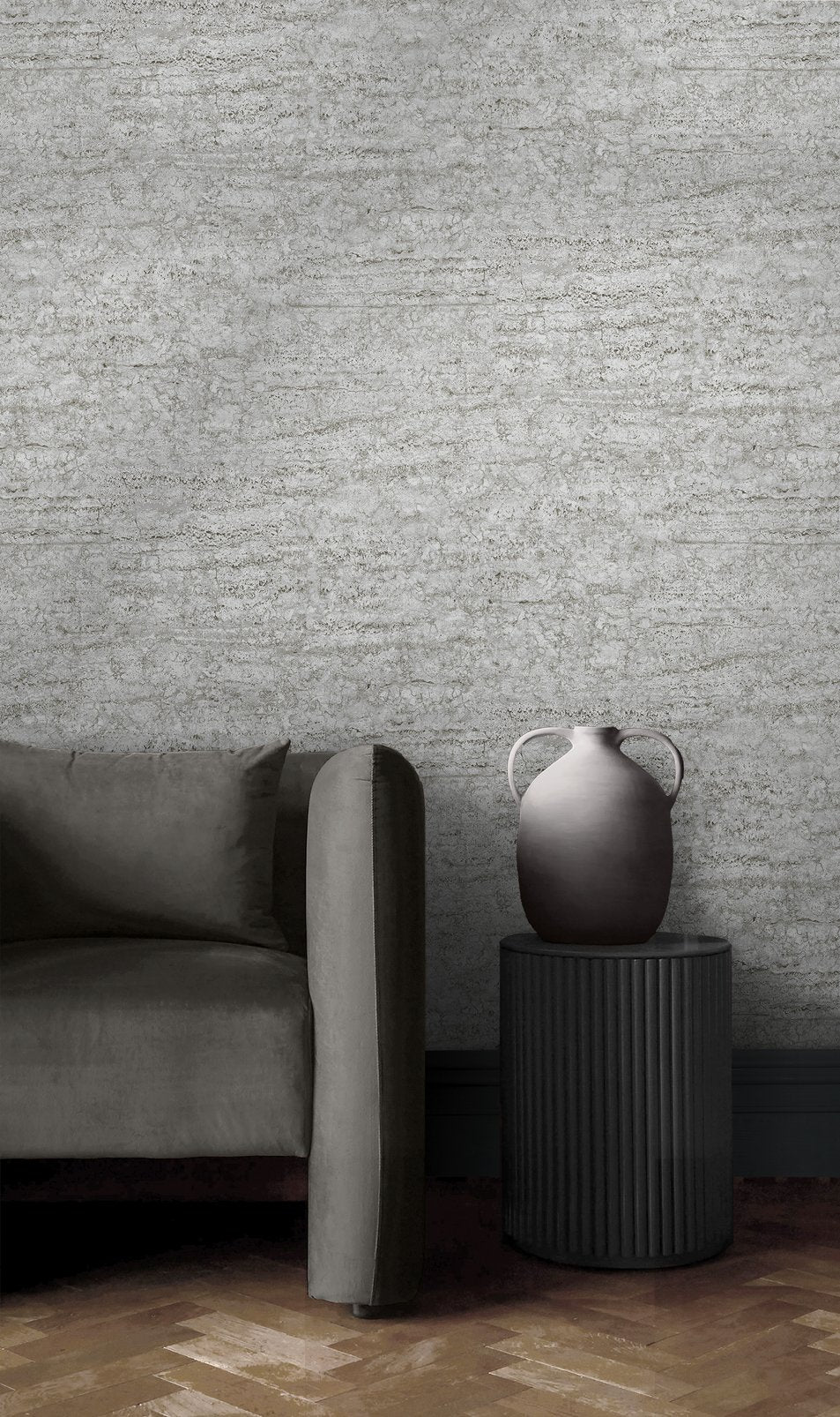 124136 - Vincenzo Wallpaper - Grey - Graham & Brown
