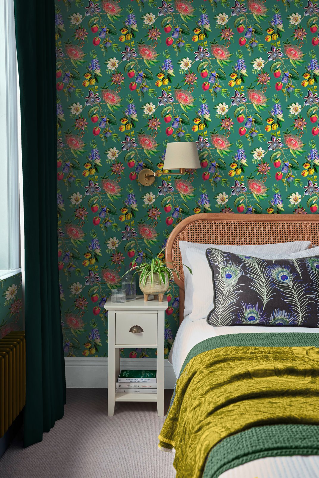 127918 - Physic Garden Wallpaper - Teal - Graham & Brown