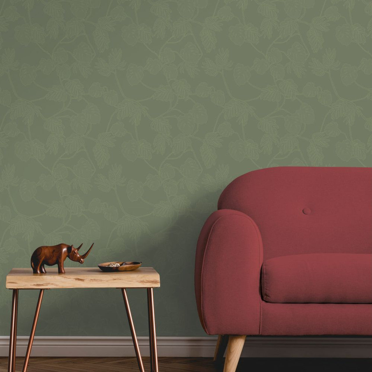 13080 - Leafit Eden Wallpaper - Green - Ted Baker