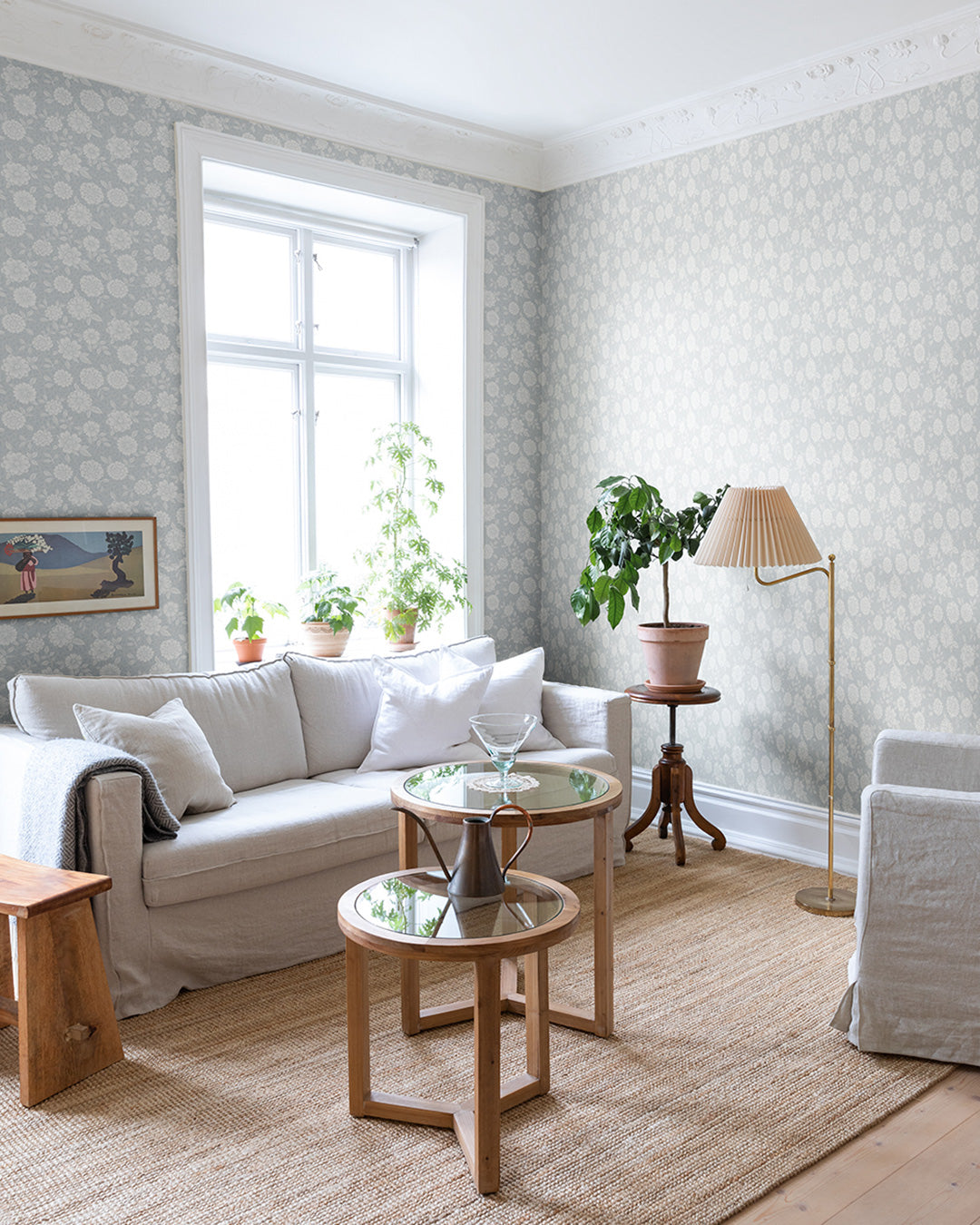 15912 - Lizette Wallpaper - Light Blue - Midbec