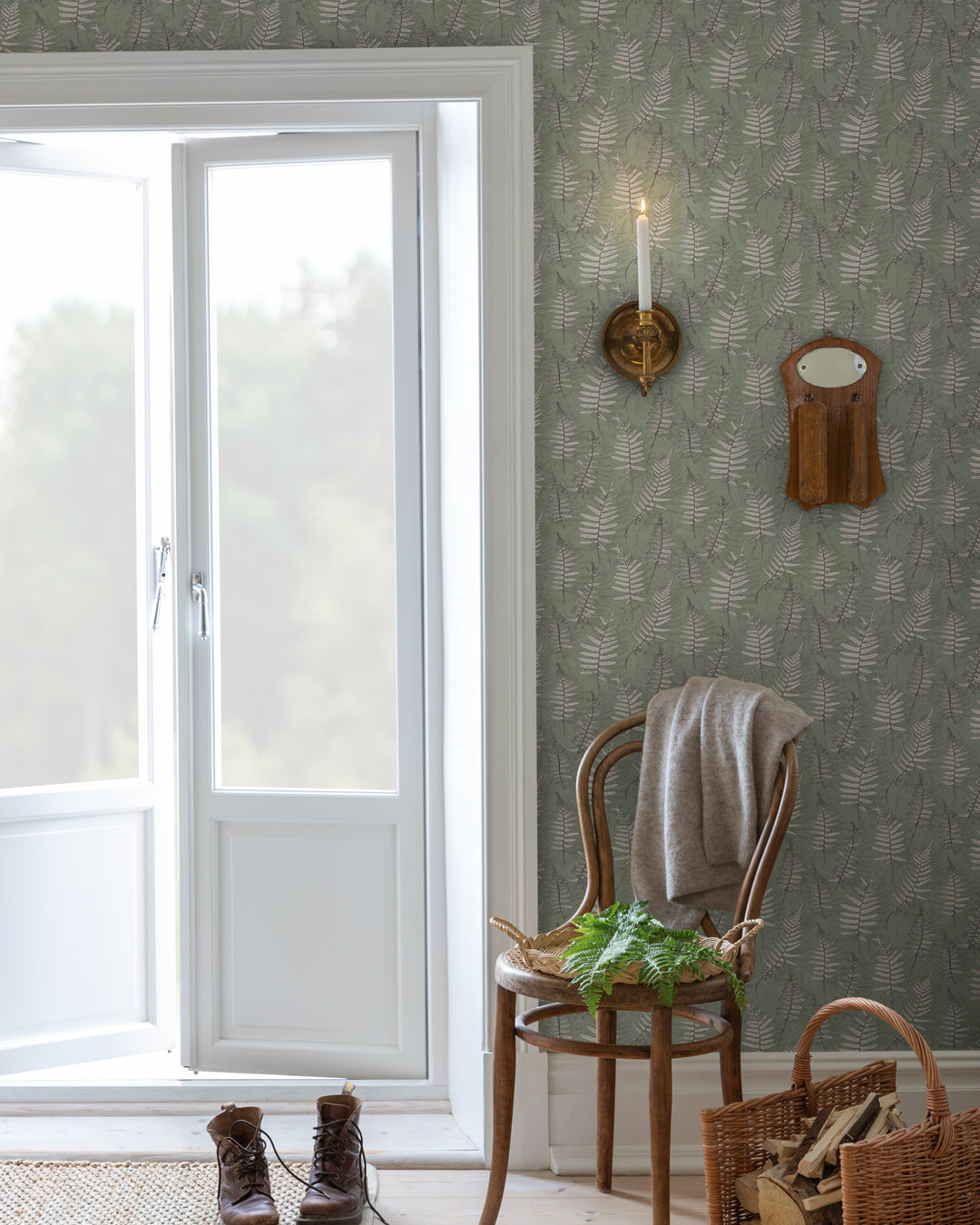 15925 - Stensota Wallpaper - Light Green - Midbec