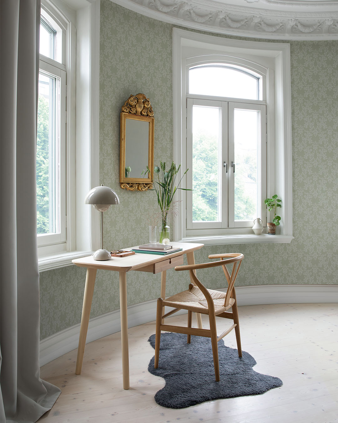 16032 - Rosita Wallpaper - Green - Midbec