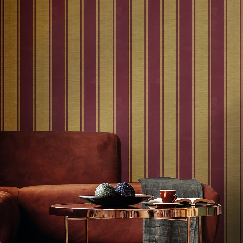 Classic Italian Elegant Stripe Wallpaper