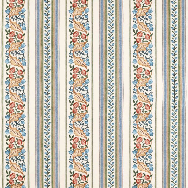 Bluebell & Peony Embroidery Fabric