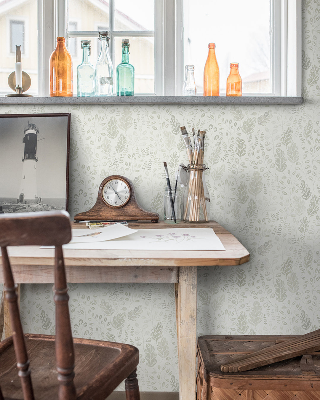 27011 - Vera Wallpaper - Beige & Gray - Midbec