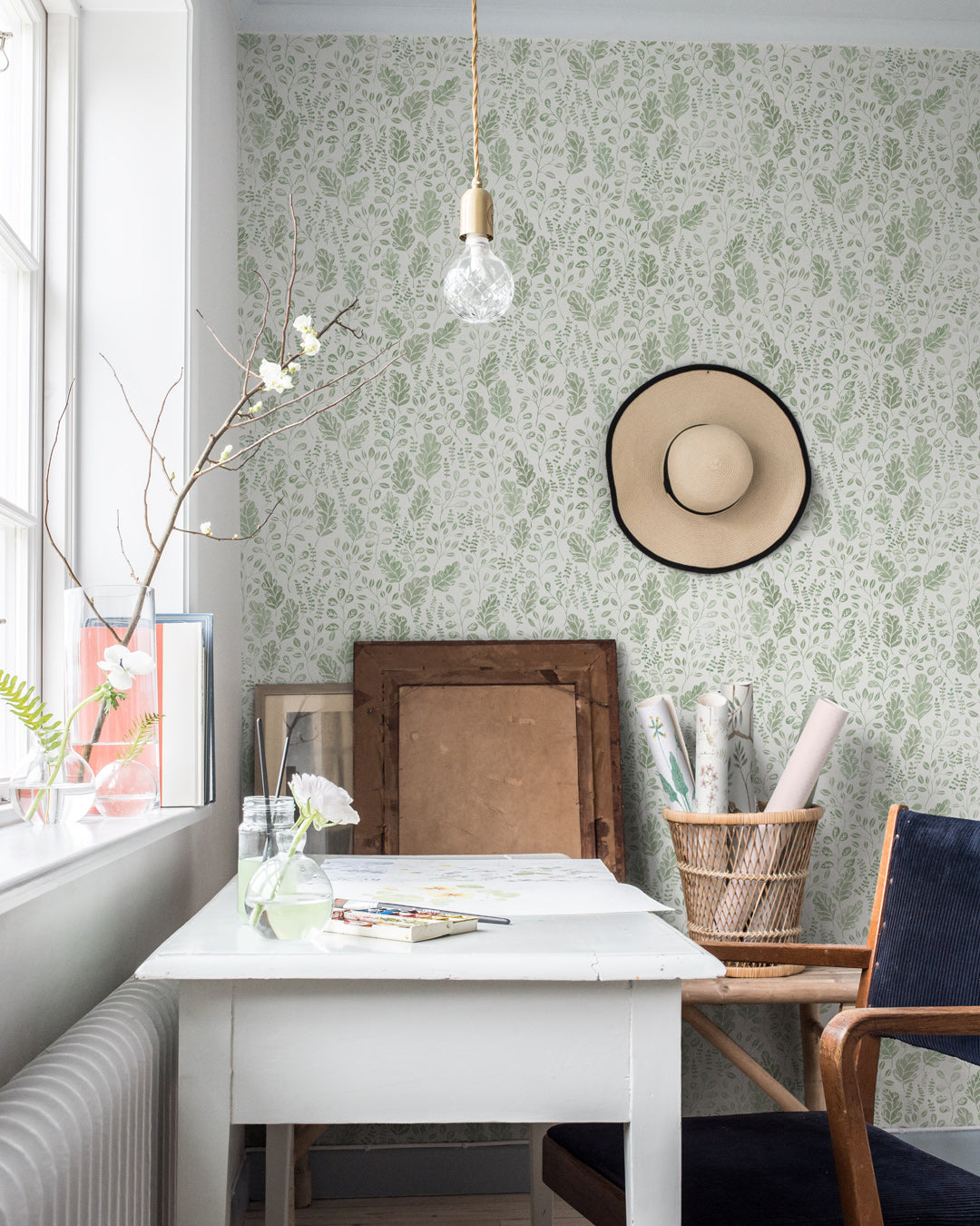 27014 - Vera Wallpaper - Green - Midbec