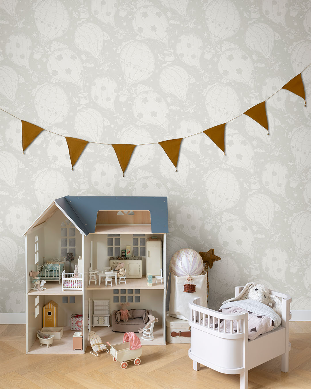 29001 - Ballongerna Wallpaper - Blue - Midbec