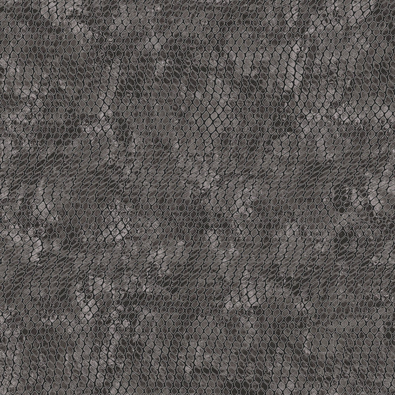 300525 - Skin Snake Effect Wallpaper - Black - Eijffinger