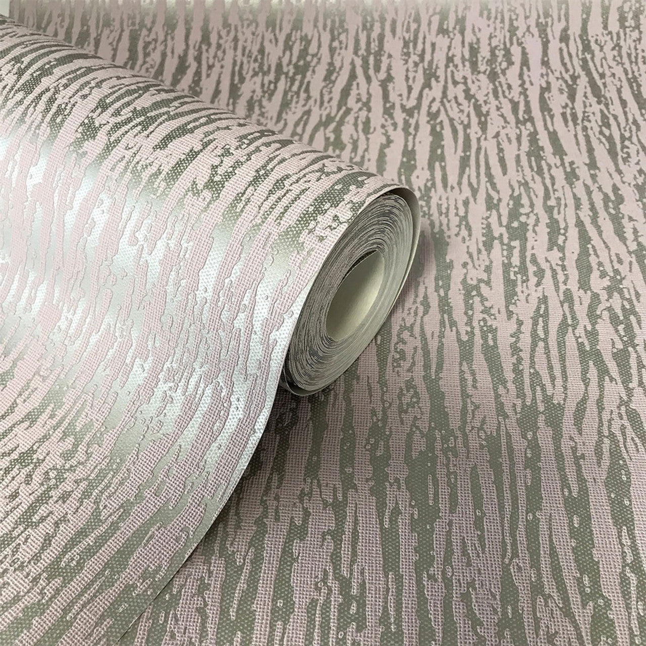 311211 - Fabrique Distressed Texture Wallpaper - Blush & Rose - Rasch