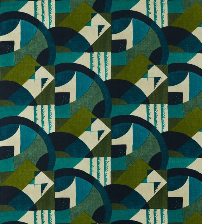 Abstract 1928 Fabric - Green - Zoffany