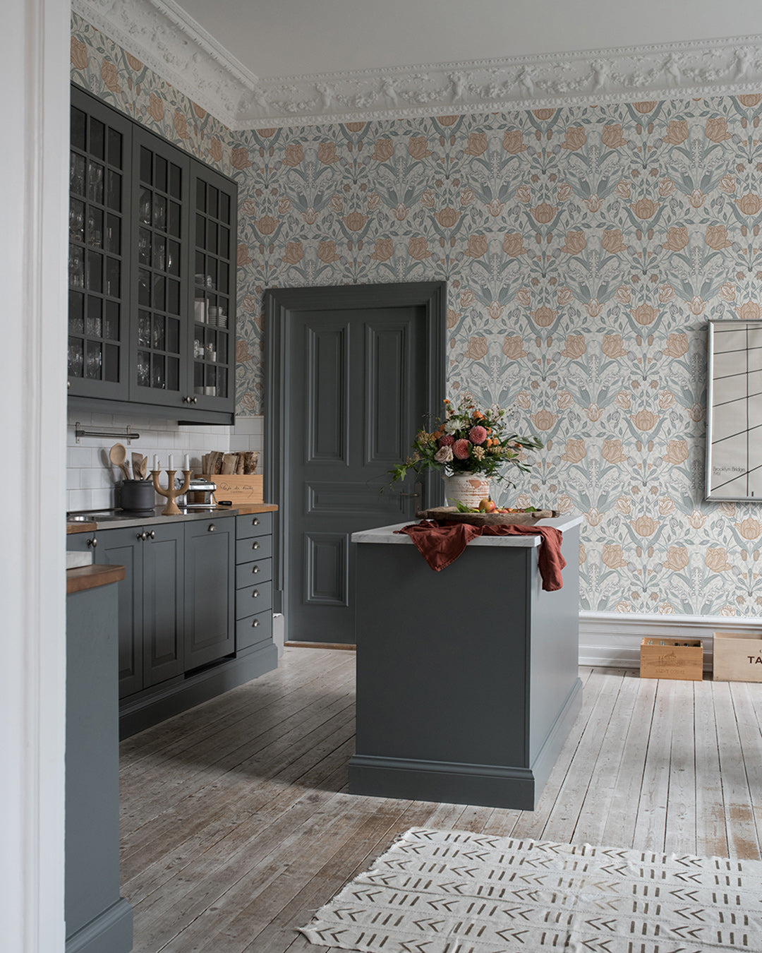 33005 - Filippa Wallpaper - Light Gray - Midbec